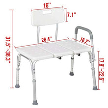 TY-Sgabello da bagno Bath Chair Senior/Donna Incinta, Piscina Mare, Presidente della Lega di Alluminio Antiscivolo Riabilitazione Chair Sicurezza