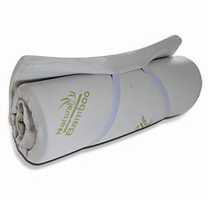 TOPPER con tessuto antiacaro, liscio, ANALLERGICO, H5cm in morbido Visco Memory foam, CORRETTORE per MATERASSO o Sovramaterasso singolo 80x190