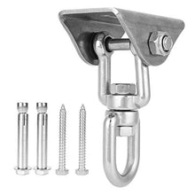 Aigid Piastra Fissa Swing, Amaca Girevole in Acciaio Inox Gancio Appendiabiti Piastra Fissa Accessorio per Sedia sospesa
