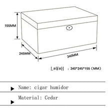 WAWAYU Portasigari, Red Rose Superficie Opaca Legno di Cedro Cigar Humidor Creativo casa Cigar Box di stoccaggio