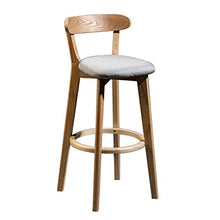 Ljings - Sgabello da bar moderno, altezza bancone da cucina per pub, bar, patio, bar, bar, sedie con schienale, colori diversi, 60 cm, grigio chiaro, lino