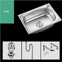 Lavello in Acciaio Inox Piccolo lavello a Parete Cucina Semplice lavabo lavabo lavabo Singolo lavabo con Supporto