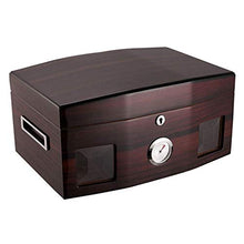 ZYING Cedar Cigar Humidor, Pelle Cigar Box con igrometro e Portatile Viaggi umidificatore Cigar Humidor Contiene 80-120 Sigari