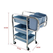 YIN YIN Carrello per Ripiani Rack - Consegna Car Hotel Restaurant Collection Articoli per la tavola Carrello in Acciaio Inox Carrello Multifunzione Carrello a rulli (Size : C)