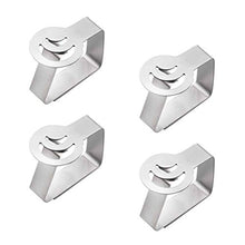 Yardwe Clip di tovaglia Clip da Tavolo da Picnic in Acciaio Inox Table Table Holders Clip di Copertura Tavolo 4PCS (Luna)