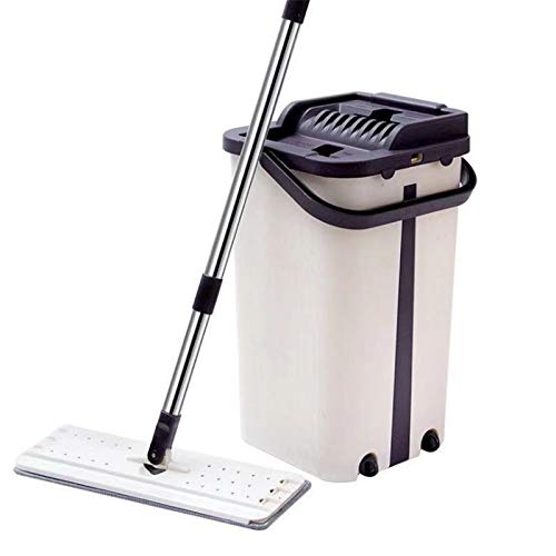 SSAYY Spray Mop Pulizia del Pavimento Rotante per Uso Domestico con Scopa per La Polvere di Recente Pulizia con Testine di Ricambio