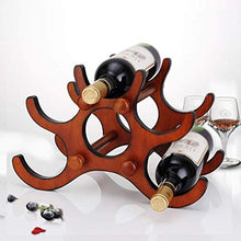 Scaffale Legno Porta Vino Pratico Scaffale Per Bottiglie Di Vino Portabottiglie Per Vino - Decorazioni Per La Casa Portabottiglie, Può Contenere 6 Bottiglie Di Vino Rosso