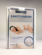 CASA TESSILE Coprimaterasso Sanity Spugna con Angoli cm 90x200+25 Singolo Proteggi Materasso con Angoli