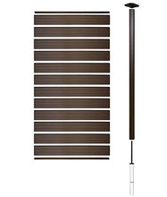 Mendler Pannello supplementare frangivento Stretto Privacy Sarthe WPC Alluminio Premium 95cm Marrone