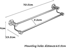 HKX Portasciugamani in Acciaio Inossidabile, portasciugamani per Bagno Portasciugamani per WC Appendiabiti per WC Portasciugamani per WC (Dimensioni: 70 cm)