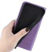 ikasus Cover iPhone 11 Pro Custodia,Goffratura fiore farfalla Flip Custodia Funzione Stand PU Premium Protezione Super Sottile TPU Interno Case Porta Carte credito Custodia Cover