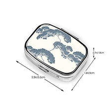 Scatola quadrata per pillole medicinali con luce fredda Bonsai albero giapponese moda pillola organizzatore viaggio pillola dispenser per vitamine integratori