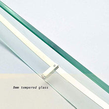 GDFEH Scaffale in Vetro Acciaio Inox Acciaio Inossidabile Specchio Anteriore Cornice Anteriore in Vetro Posaggio in Vetro Scaffale da Bagno Scaffale da Bagno Bagno Bagno Bagno