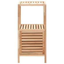 FAMIROSA Armadietto da Bagno in Legno Massello di Noce 39,5x35,5x86 cm