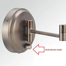 Specchi per Montaggio a Parete 3X Interruttore dimmer ingrandente Hotel Bagno da Barba Specchio cosmetico Specchi da Parete con Bracci Pieghevoli Doppi
