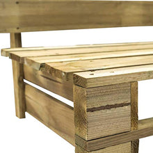 Festnight Divano da Giardino su Pallet con Cuscini Grigi, Divano Esterno Legno FSC Verde