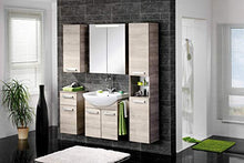 FACKELMANN A- Vero HS 35x179x31,5 Eiche 2Türe, Armadio Alto (2 x Ante), Corpo e Parte Anteriore Effetto Rovere Grigio, Singolo, Breite 35 cm-Anschlag frei wählbar, 16 unità