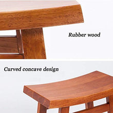 NZDY Home Essentials, Solid Bench Antiscivolo Stabile Sgabello Doccia Sgabelli Bagno in Teak Heavy Duty per Bagno Max 150 Kg 16 * 17 * 10 Pollici