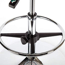 LWW Sedie, Tempo libero Bar Sedie, Swivel Bar Bar Cafe europeo Sgabello Sedile Caffetteria Bar Reception sedia,Nero,63 cm