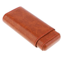 Hellery Affari Affari Sigaro Scatola Da Viaggio In Pelle E Legno Sigaro Humidor # 1 - # 3, 180 x 80 x 35 mm