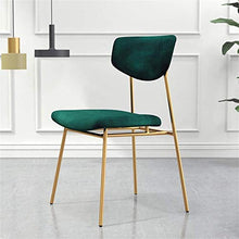 Sgabello da bar moderno con comodo schienale e schienale imbottito imbottito sgabello cucina sgabelli per bambini adulti - velluto tessuto gambe in metallo oro, verde (colore verdo)