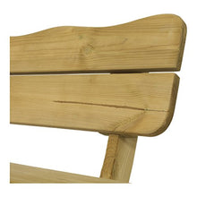 Lesli Living Panca da Giardino panchina Pino Naturale Massiccio e Robusta 120 x 72 x 90 cm