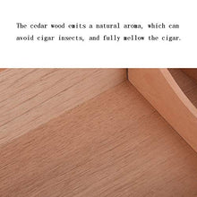 Cigar Humidor, Pelle Shell Portatile Cigar Humidor Umidificatore Legno di Cedro può Contenere Circa 50-70 (264 * 226 * 118Mm)