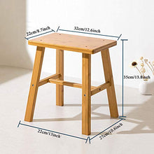 CJSWT Sgabello da Sedile in bambù per Bambini, Sgabello da Barba a Pedale, Leggero e Antiscivolo Resistente, per casa, Bagno, capezzale |