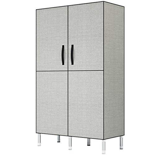 XuQinQin Armadio, Panni for Il Montaggio Armadio Panno Armadio Guardaroba Semplice Doppia Assemblea Armadio Governo di immagazzinaggio Colore 4 Facoltativo Armadio (Color : C, Size : 87x45x175cm)
