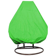 Copertura impermeabile da sedia a battente, patio resistente all'acqua esterno copertura sedia sospesa, custodia per uova in vimini custodie per sedie per uova protettiva per mobili,Verde,232*203cm