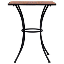 Oushome Set Bistrò 3 pz con Mosaico in Ceramica Terracotta