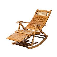 FACAZ Lettini Prendisole reclinabili Pieghevoli, Sdraio per Uso Domestico in bamb霉 Adatto per Patio sulla Spiaggia