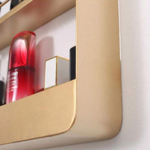 Semplicità Elegante Scaffale a Muro Scaffali Galleggianti Scaffale per Profumo Oro Bagno Negozio Di Chiodi Guardiail Multifunzionale per Ripostiglio, 4 Strati, HJJ, Metallico, 40x6x60cm