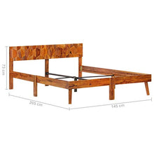 SKM Giroletto in Legno Massello di Sheesham 140x200 cm (24.83kg)