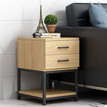 Comodino semplice e moderno comodino per camera da letto, cassetto in legno, comodino nordico, piccolo armadietto (colore: naturale, dimensioni: 43 x 43 x 55 cm)