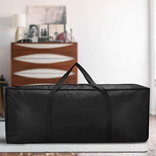 Yosoo Health Gear Borsa per Cuscino Impermeabile, Borsa per mobili da Giardino Pacchetto Oxford, Borsa per Cuscino per mobili Nera con Cerniera e Maniglie per Proteggere i mobili(173 * 76 * 51)