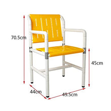 LYP Sedia Comoda per Anziani Sgabello per Doccia Poltroncina da Bagno in Nylon Antiscivolo Disabili/Anziani Senza Barriere Sgabello per Doccia