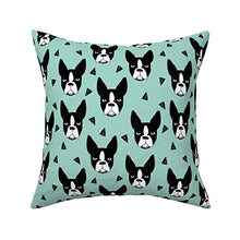 Houlipeng Boston terriermint Boston Terriers Cute Dog Best Dog Cushion Cover, Home Decoration Sofa Waist Throw Pillow Case Cotton Cushion Cover 18 X 18 inch