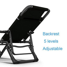SHUAIIJUAN Sedia per il tempo libero domestico A scomparsa Sunlounger Beach Bed Reclining Culla Giardino regolabile in 5 posizioni Patio Lounge Poltrone for Outdoor escursionismo 441lbs campeggio di s