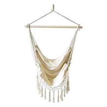 LHAHGLY Hammock Cotone Corda Net Swing Nappe Nappe Stile Appeso Gancio di Sicurezza Camera da Letto Giardino Albero Appendere sedili con Il Trasporto hamac avec Support