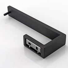 Melairy Portasciugamani con foratura, asta portasciugamani bagno in acciaio inox 304, porta asciugamani per ospiti, da bagno, da parete per bagno Nero