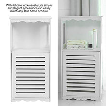 Niunion Armadietto da Bagno, Legno Lavagna in plastica Armadio ad Angolo Elegante Bagno Organizzatore di stoccaggio Scaffale Scaffale Mobili per la casa Bianco