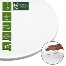 Beautissu Sylt Gastro Tavolo Alto Pieghevole Ø 70 cm Tavolo Bar Esterno Bianco - Tavolino da Bar o da Cucina Rotondo per bistrot e Pub - Tavolo da Giardino - Resistente al Calore e ai Graffi