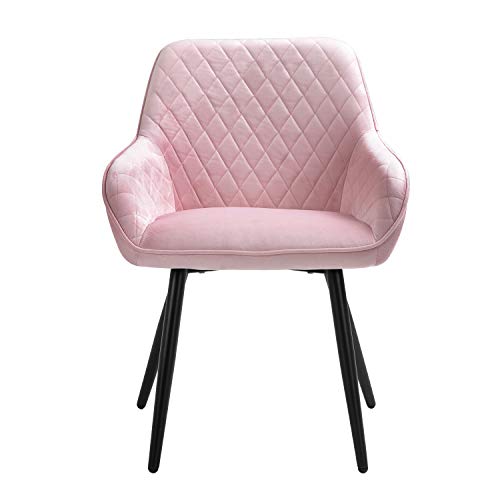 Sigtua Sedia da Pranzo, Poltrona, Poltrona Trucco, Bracciolo Schienale, Stile Semplice, Adatta per Sala da Pranzo, Camera da Letto, Studio, Salone, ecc. Colore: Roso