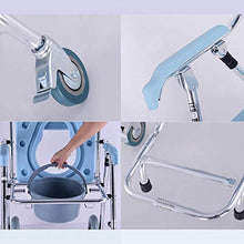 Sedia A Rotelle da Toilette, Sedile da Toilette da Comodino Sedia da Toilette Portatile per Assistenza Medica Mobilità da Bagno Sedia da Toilette per Disabili E Anziani A