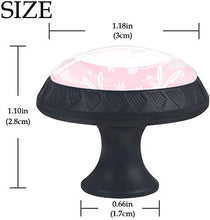 Quattro bianchi Bunny Cute Rabbit Pink Pomelli per Porta Set di 4 Pomelli per Mobili Manopole per Cassetti Cucina Armadio Vetro