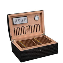 Umidificatori Humidor Armadio for Sigari Doppio Contenitore for Sigari Scatola for Sigari Cava Multistrato di Grande capacità Scatola for Sigari con Design Cavo Grande Scatola for Sigari