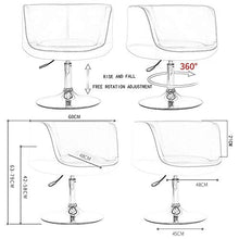 bdb Sgabelli da Bar Moderni in Pelle PU Set di 2, Bancone da Cucina Regolabile in Altezza, Sedie da Bar, Alzata Girevole A 360 °, Comodo Sgabello mobilia (Colore : Orange-1)