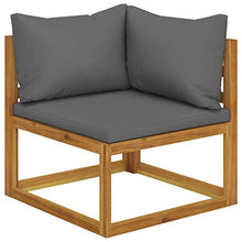 SKM Set Divani da Giardino 12 pz con Cuscini in Massello di Acacia (114.2kg)
