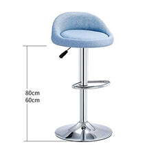 Ljings Sgabelli da Bar Regolabili, Sedia da Bar Girevole, Base in Metallo Contemporanea, con Schienale Arrotondato E Base Cromata, Sgabelli da Cucina Sedie da Pranzo,K